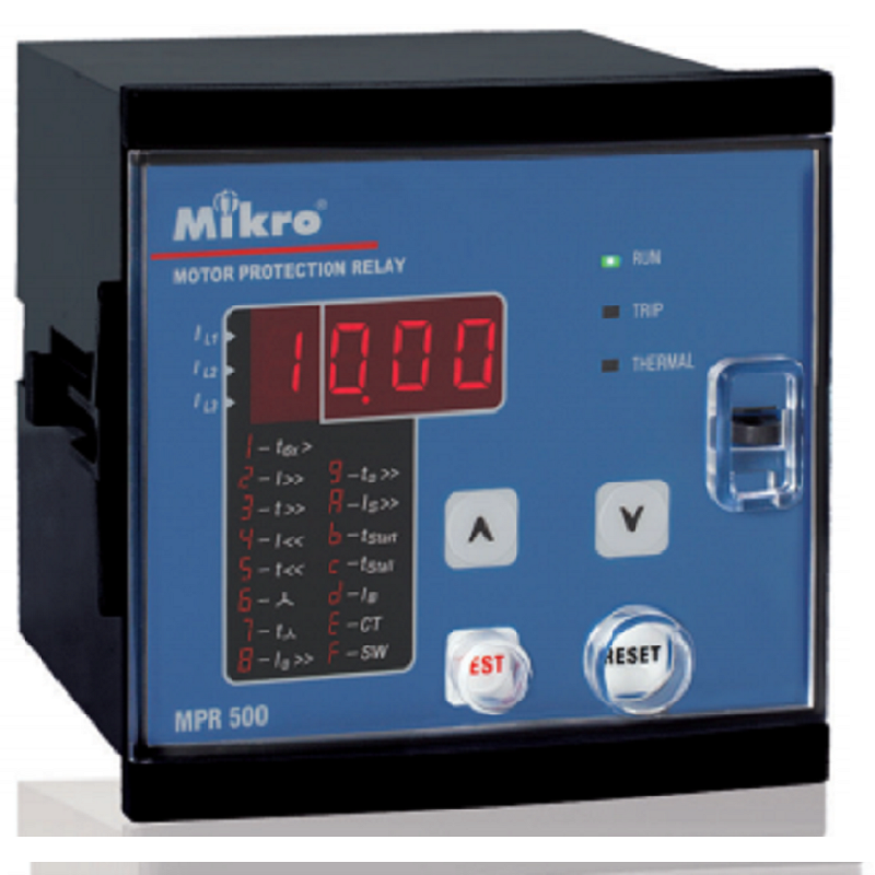 Relay chuyên dùng bảo vệ Motor Mikro MPR500, Mikro MPR500